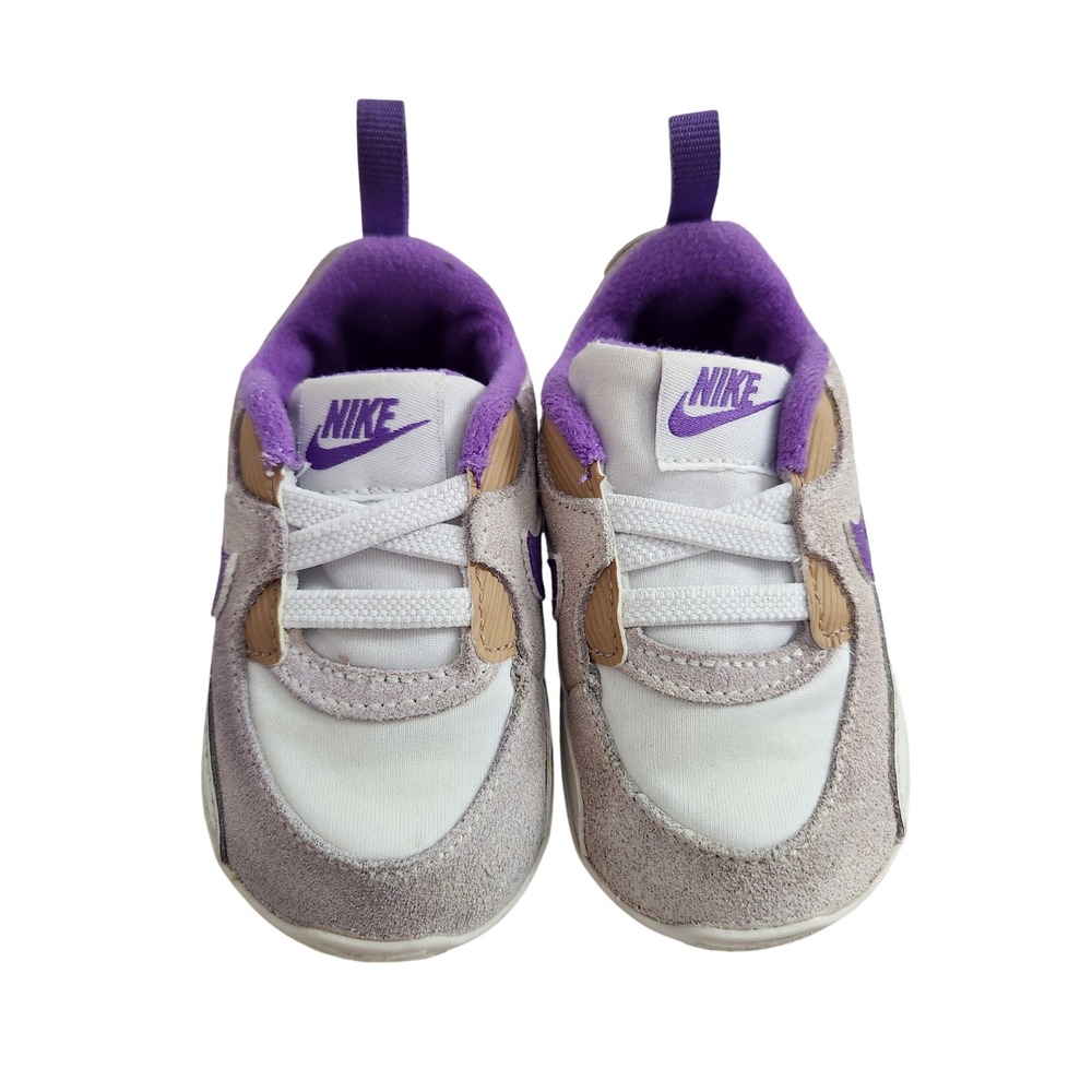 Nike Air Max Tiny 90 Infant Sneakers Grey Purple Size 4C
